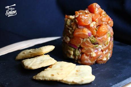 Tartar de salmón, receta fácil y sana