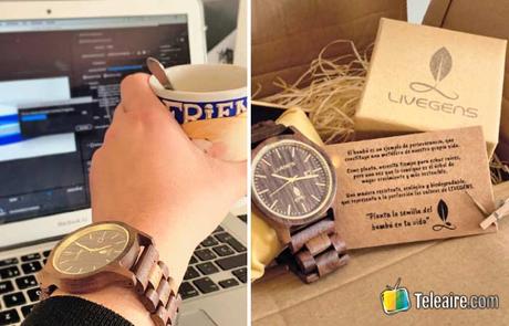 Relojes ecológicos de madera en la redacción de Teleaire