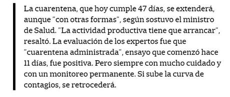 Expertos en salud le darán el visto bueno a Fernández para flexibilizar la cuarentena