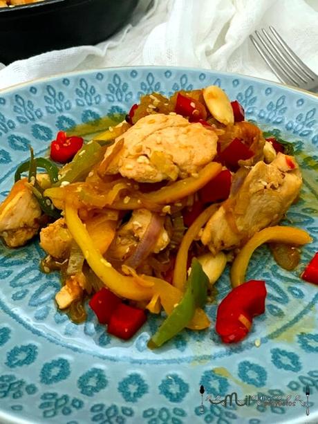 receta de salteado de pollo con verduras receta sana y ligera