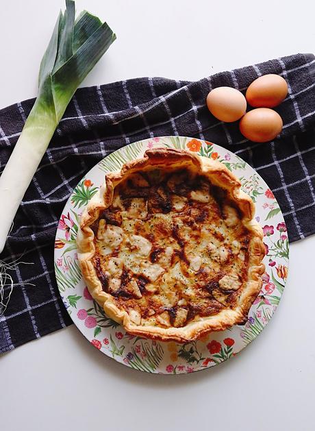 PASTEL DE  PUERRO, PATATAS Y SETAS