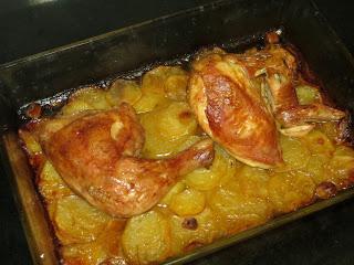 POLLO ASADO A LA SIDRA
