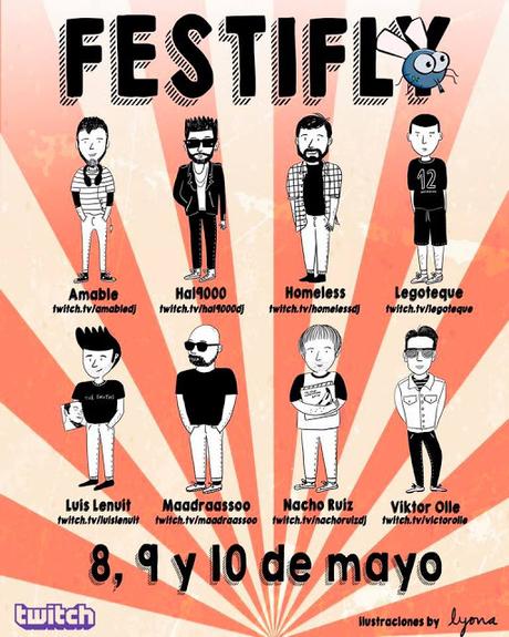 [Noticia] Amable, Luis Le Nuit, Viktor Ollé, Hal 9000, Legoteque, Nacho Ruiz, Maadraassoo y Homeless, dj's protagonistas del Festifly