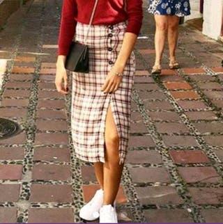 Pull And Bear Falda Cuadros Pull And Bear Falda Cuadros