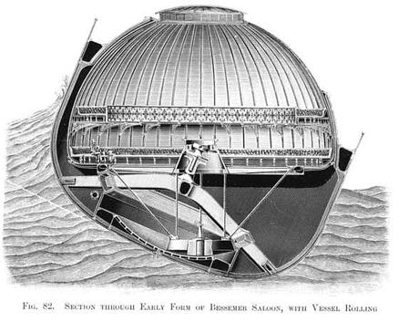 El SS Bessemer, el barco de vapor anti-mareos