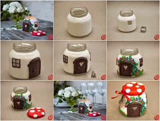 Haz hermosos hongos decorativos usando botellas recicladas Haz hermosos hongos decorativos usando botellas recicladas