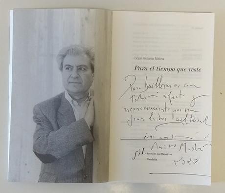 “Para el tiempo que reste”, de César Antonio Molina