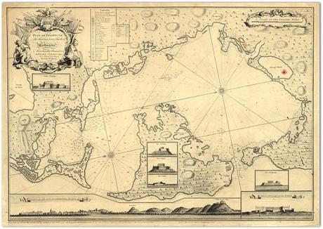 Plano de Cartagena de Indias Siglo XVII