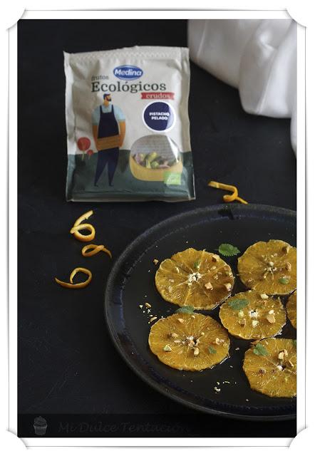 Carpaccio de Naranjas con Canela y Pistachos