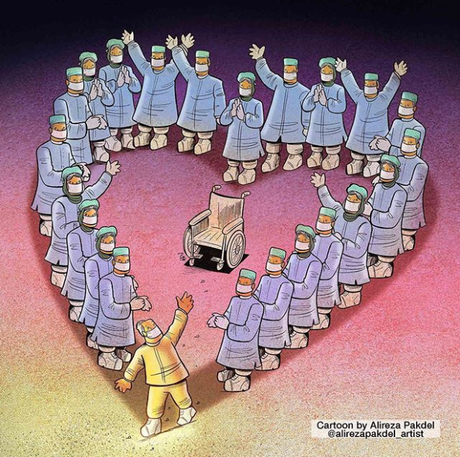 La crisis del coronavirus y el trabajo de los sanitarios (VI) by @alirezapakdel60