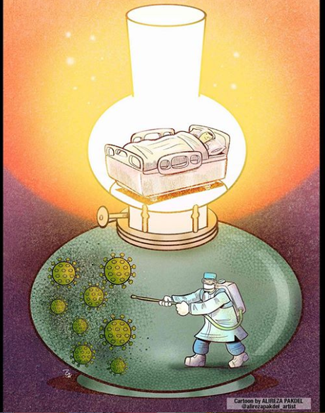 La crisis del coronavirus y el trabajo de los sanitarios (VI) by @alirezapakdel60