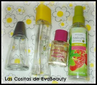 colonias y spray corporal terminados
