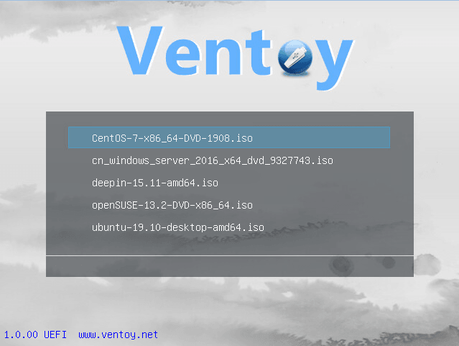 Ventoy: cree unidades de USB de arranque con multiples archivos ISO