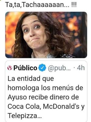 Isabel Díaz Ayuso, al frente de una corte de fanáticos.
