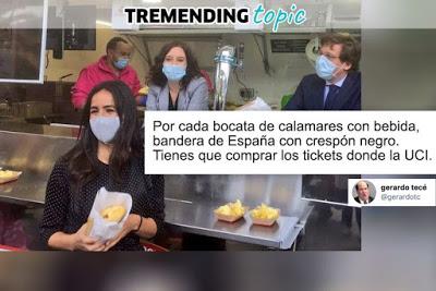 Isabel Díaz Ayuso, al frente de una corte de fanáticos.