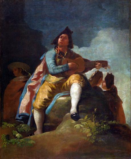 Francisco de Goya: El majo y la guitarra - PINTORES ARAGONESES