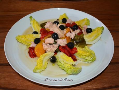 Ensalada a los tres pimientos