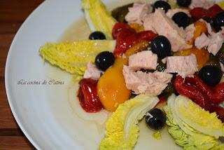 Ensalada a los tres pimientos