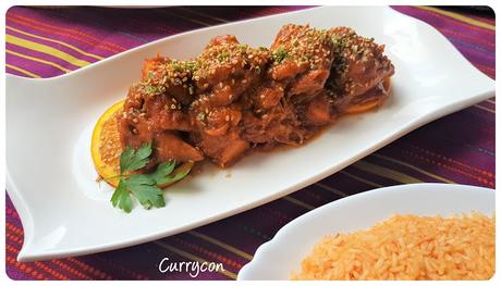 Pollo chipotle en salsa de naranja