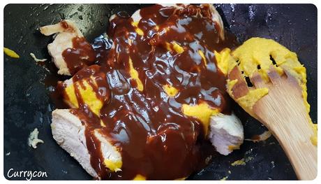 Pollo chipotle en salsa de naranja