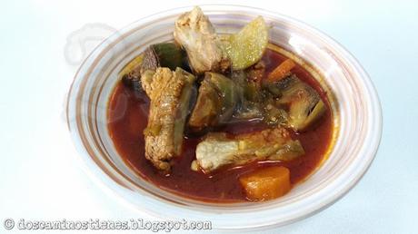 (Receta Familiar) Guiso de costillas de cerdo con alcachofas