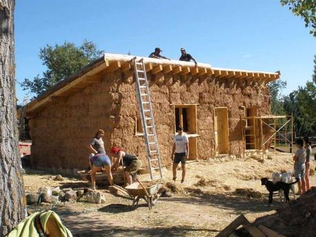 casas de balas de paja