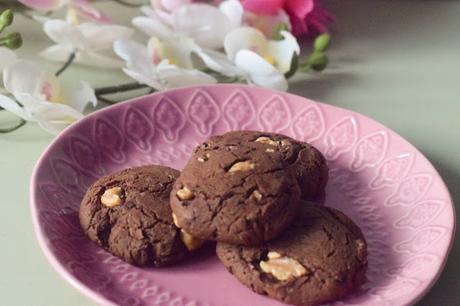 Galletas Veganas de Chocolate y Nueces