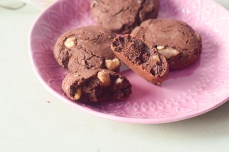 Galletas Veganas de Chocolate y Nueces