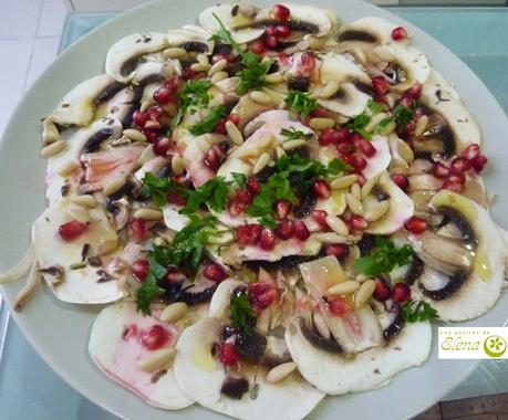 Carpaccio de champiñones