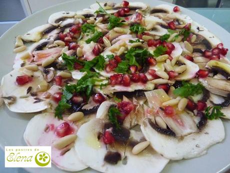 Carpaccio de champiñones
