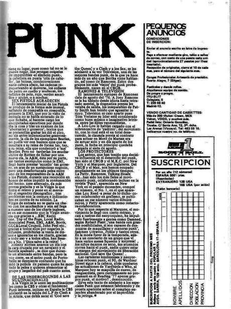 Los protectores del…Punk. Revista Popular 1 Septiembre 1977