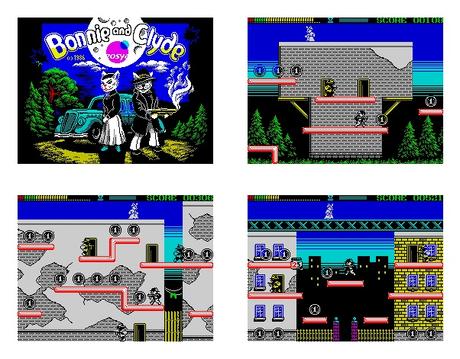 Nuevos títulos para ZX Spectrum: Los tesoros perdidos de Tulum y Bonnie and Clyde Pantallas Bonnie&Clyde
