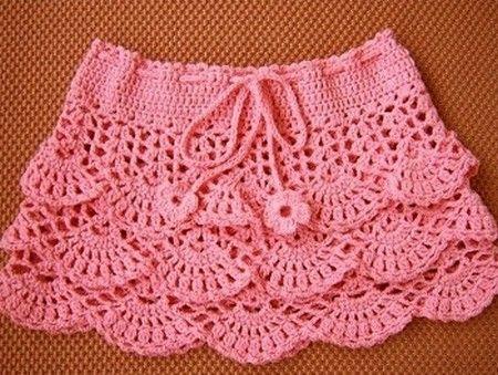 Faldas Tejidas A Crochet De Nina