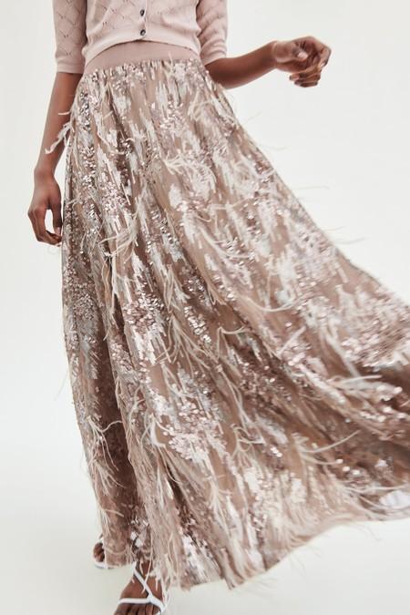 Falda Larga Plisada Para Boda