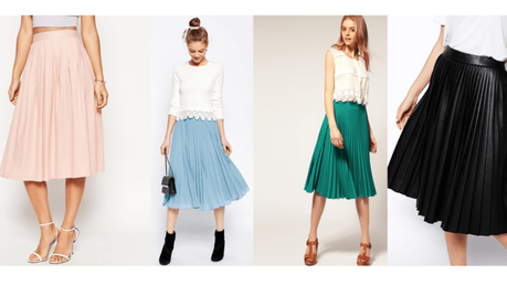 Falda Larga Plisada Para Boda