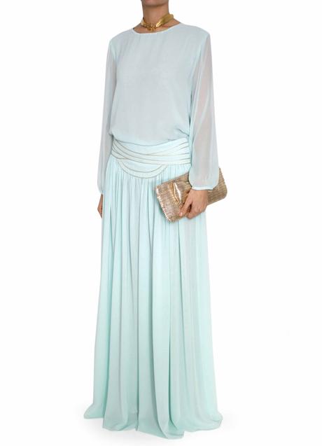 Falda Larga Plisada Para Boda