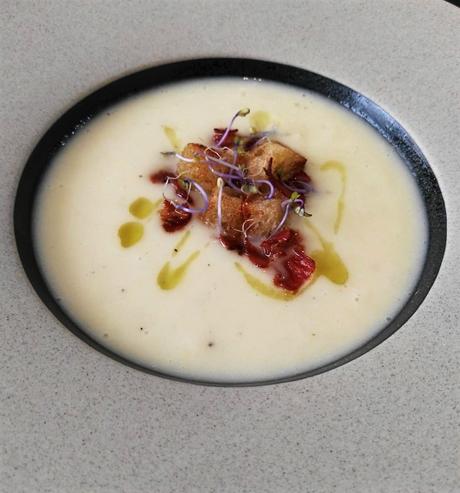 Crema de puerro y manzana (vichyssoise de manzana)
