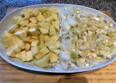 Crema de puerro y manzana (vichyssoise de manzana)