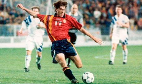 Julen Guerrero con la camiseta de España en 1994