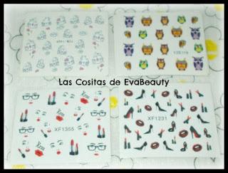 compras haul variado low cost Aliexpress Pegatinas uñas variadas Aliexpress