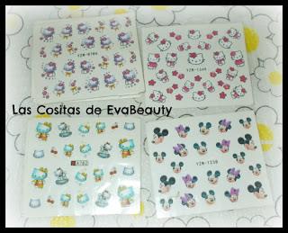 compras haul variado low cost Aliexpress pegatinas de uñas variadas Aliexpress