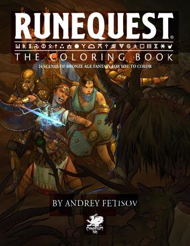 El libro de colorear de Runequest, en fisico, en LULU