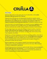Comunicado aplazamiento Festival Cruïlla al 2021