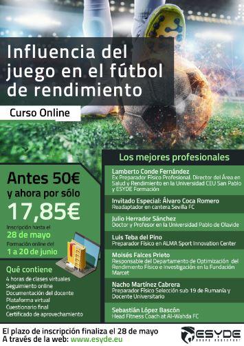 Curso: Influencia del juego en el fútbol de rendimiento Curso: Influencia del juego en el fútbol de rendimiento