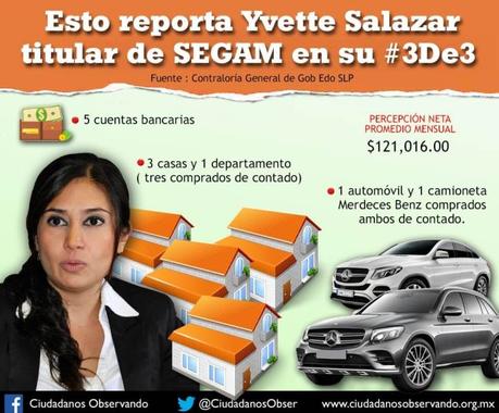 Transparentan declaración patrimonial de Ivette Salazar, titular de la SEGAM