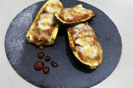 Calabacines rellenos de verduras