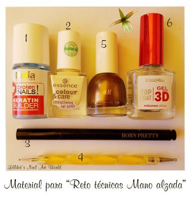 Reto Esmaltando técnicas: Mano alzada (con 
