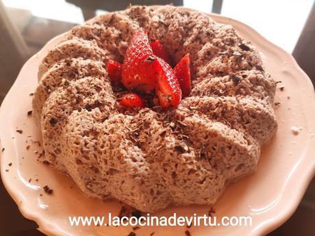 Flan de fresas en microondas