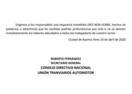 UTA advierte medidas más severas mientras el paro continúa