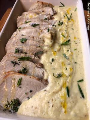 LOMO CON SALSA DE MANZANA LOMO CON SALSA DE MANZANA